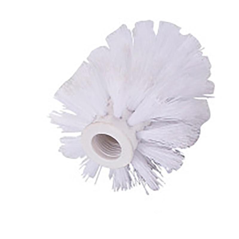 Replacement Wc Plastic Bathroom Cleaning Toilet Brush Head Holder Black White