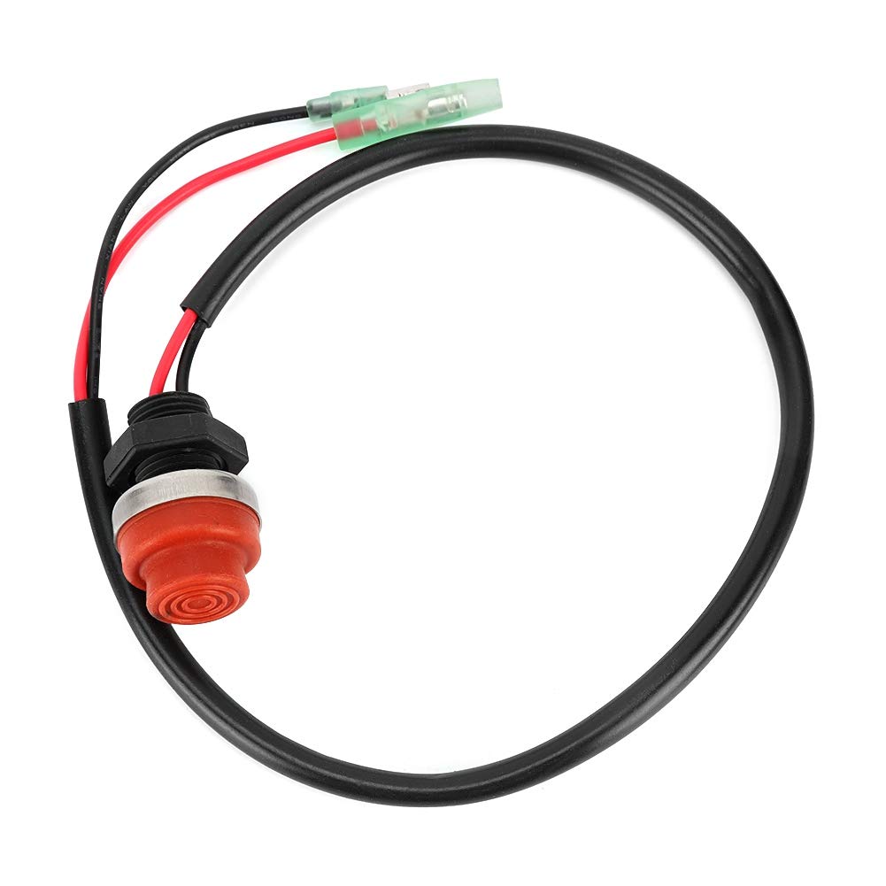 for 1989 Outboard Start Button Boat Button Switch, Start Stop Switch Keyless Push Button for Marine Boat Yatch Outboard Engine