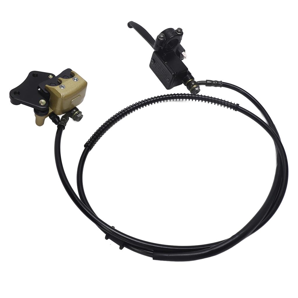 Front Disc Brake Master Cylinder Caliper with Brake Pad Assembly for Chinese 50cc 70cc 90cc 110cc 125cc Dirt Bike Pit