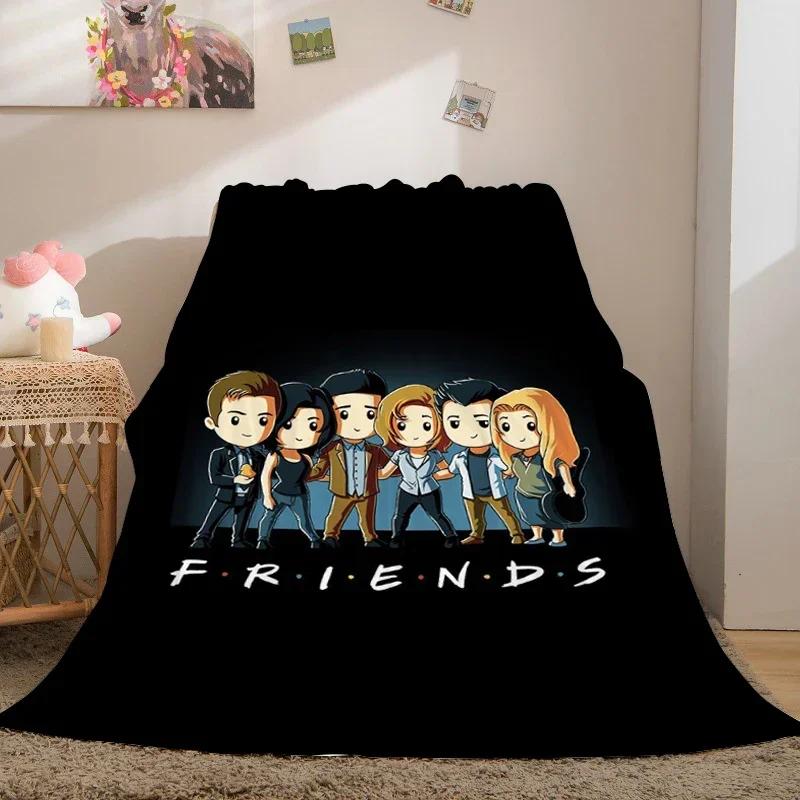 Digital Print Warm Winter Blankets King Size Friends Microfiber Bedding Bed Fleece Camping Fluffy Soft Blankets Decorative Sofa