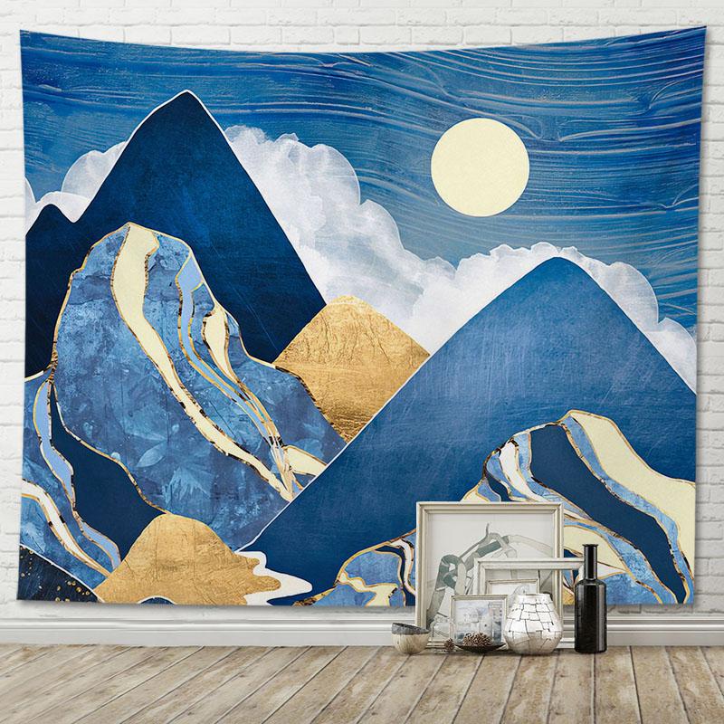 Beautiful Tapestry Room Decoration Abstract Mountain View Home Wall Hanging Background Cloth