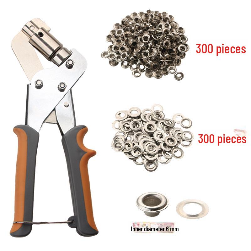 

10,5-миллиметровые люверсы и пробойники для брезента и парусины с демонстрационной подставкой