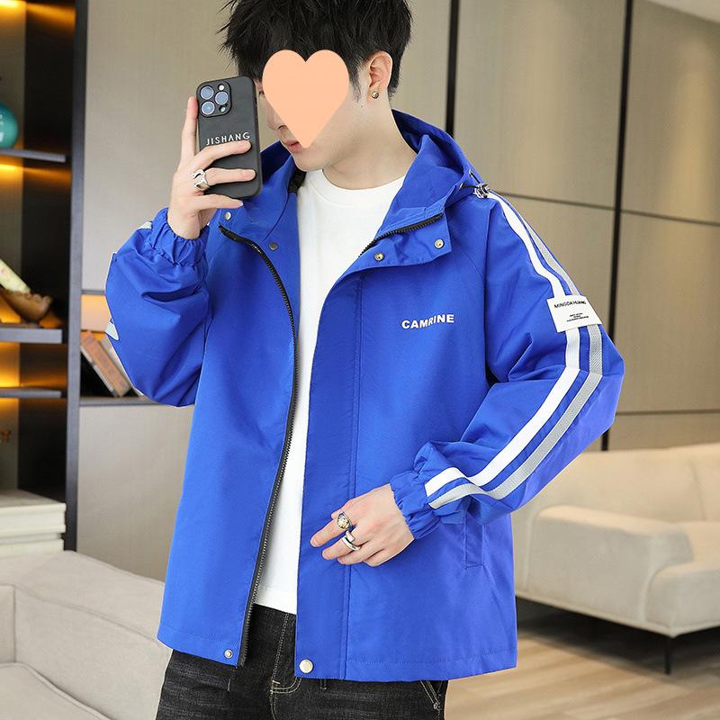 Coat Men's Spring and Autumn New Style Youth Men's Coat Jacket Korean Style Trendy Student Top Thin and Thick