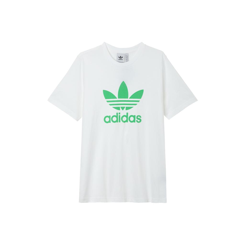 adidas Pánské tričko s kulatým výstřihem a potiskem loga značky Bílé H06640
