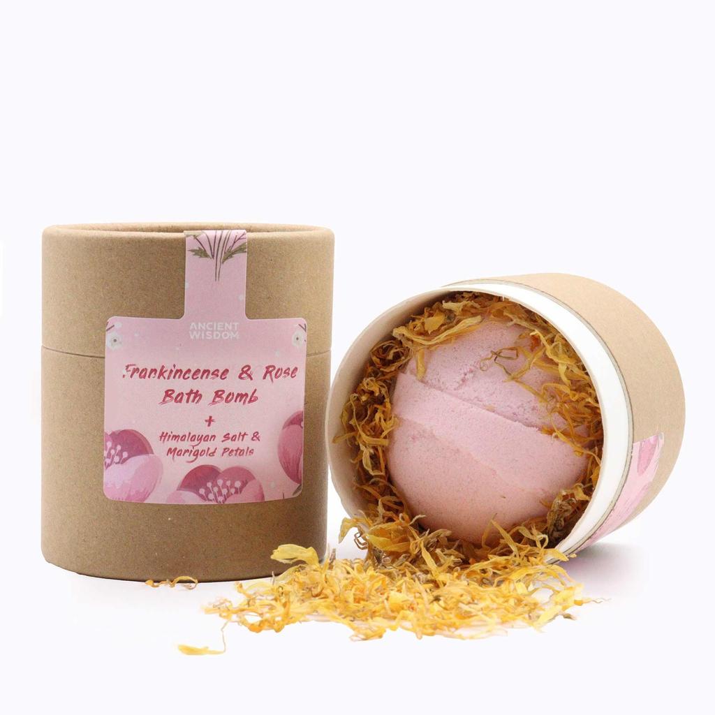 2x Bath Bomb And Himalayan Salt Gift Set 3-Piece