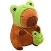 Cartoon Cute Turn Into Capybara Doll Plush Toy Kapibara Doll Children Accompany Soothing Doll