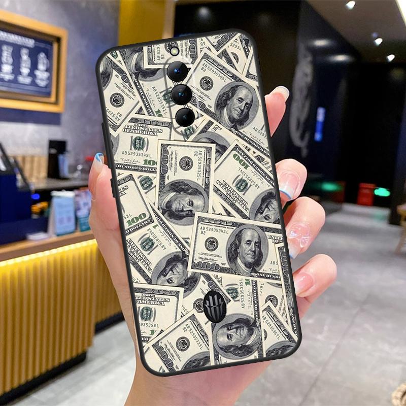 Banknote Dollar Cash Money Case For Nubia Red Magic 8S 9S Pro Plus 6S 7S 6 7 Pro 6R 5G RedMagic 9 8 10 Pro Plus Cover