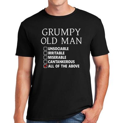 Grumpy Old Man TShirt Funny Old Age Joke Novelty Gift Retro Top Unisex T-Shirt