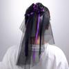 Women’s Halloween Witch Veil Gothic Style Ribbon Costume Headdress For Theme Parties And Cosplay