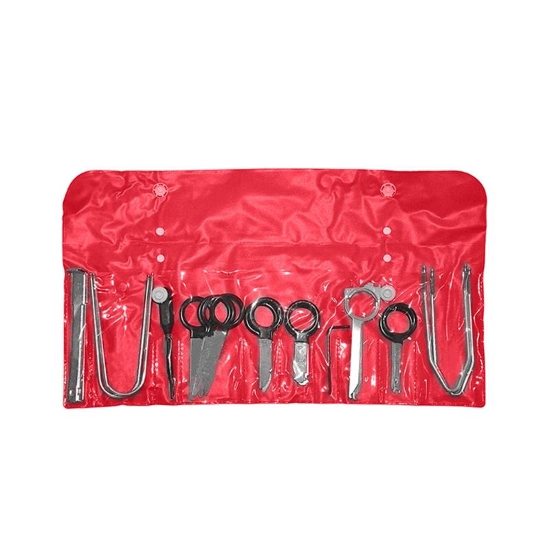 

Comprehensive 20pcs Tool Set Automotive Sound System Tool Set for Efficient Car Sound System Installation & Disassembly красный