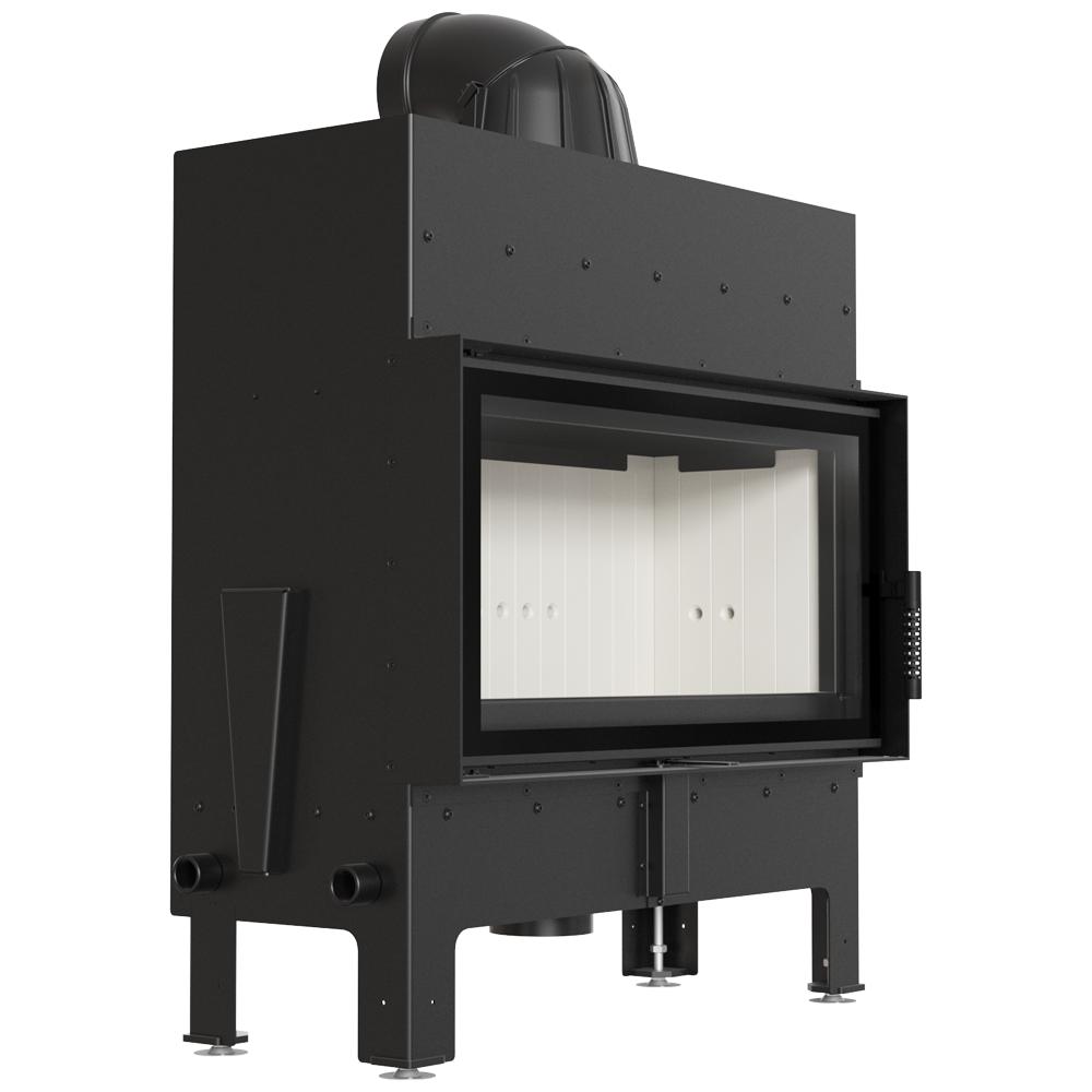 Fireplace Insert Fireplace KRATKI FLOKI L 12 kW Grille Mounting Kit Pipes