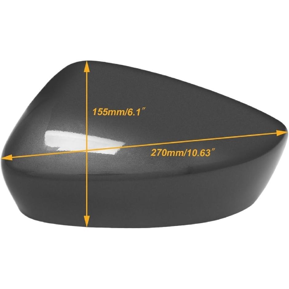 Door Rearview Mirror Cover Cap Housing Fit for Mazda 3 Axela 2014-2016 Car Accessories(Blue Left)