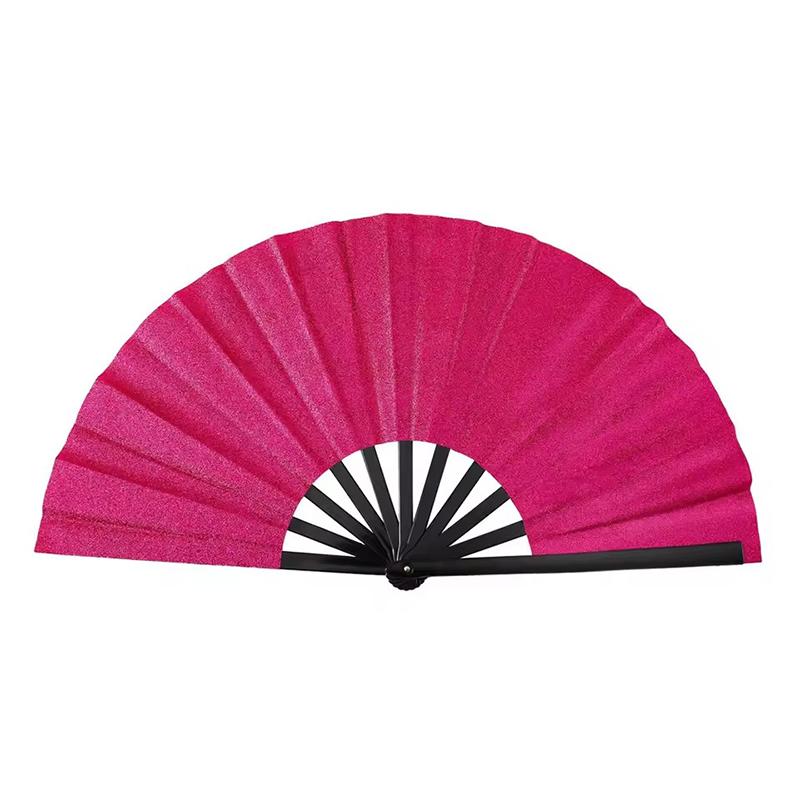 Bright Folding Fan Bright Color Rainbow Starry Sky In The Dark Festival Acting Hand Fans Women Girl Party Dancing Fan