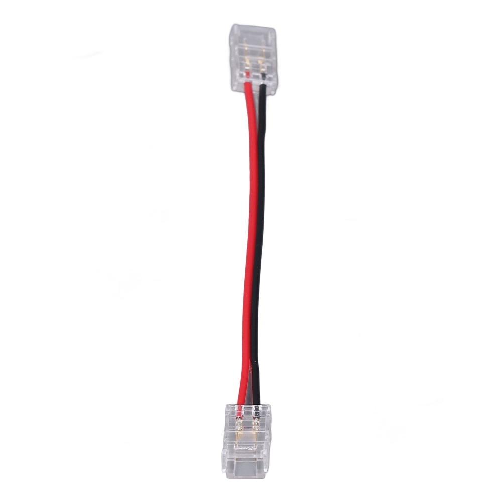 10pcs 8mm/10mm Strip Light Connector 2Pin Extension Connector Strong Jumper Connector  For Home