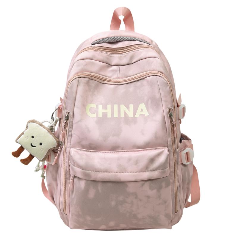 Student Class Computer Bag Women Large Capacity Travel Backpack Men Letter Backpack