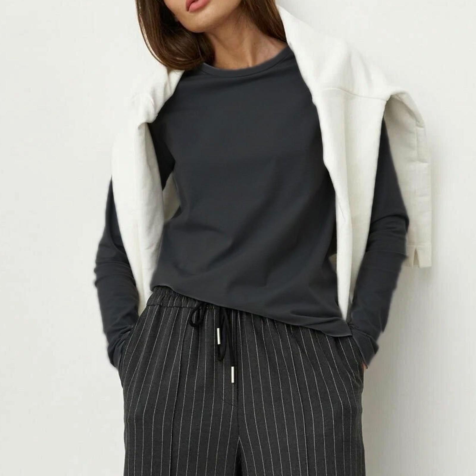 Женские футболки с длинными рукавами — фото 8