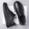 Men's Business Casual Leather Shoes Spring Autumn New Solid Color Fashion Casual Shoes for Man Lace-up Anti-slip Loafers Male