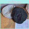 Color Solid Stripes Eight Panel Hat Breathability Women Casual Summer Outfits