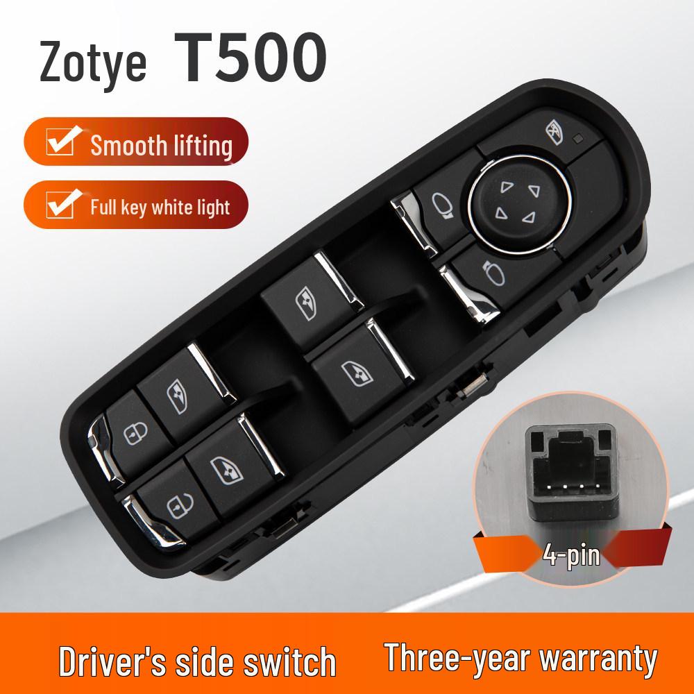 Compatible with Zotye T300, T500, T600 Sport, T700 Car Window Lift Switch.