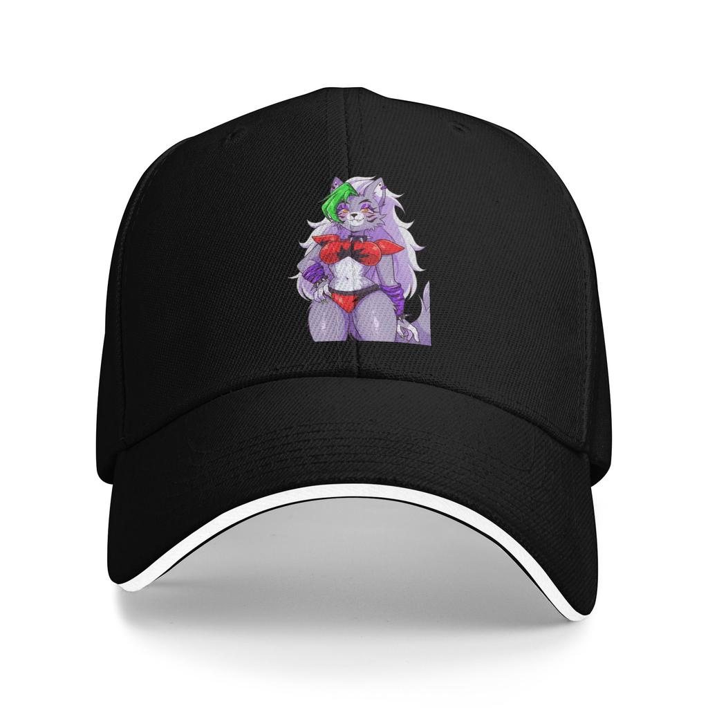 Roxanne Wolf Pride Fnafed Baseball Cap Casual Game Sandwich Caps Unisex Style Adjustable Sun Hat Outdoor