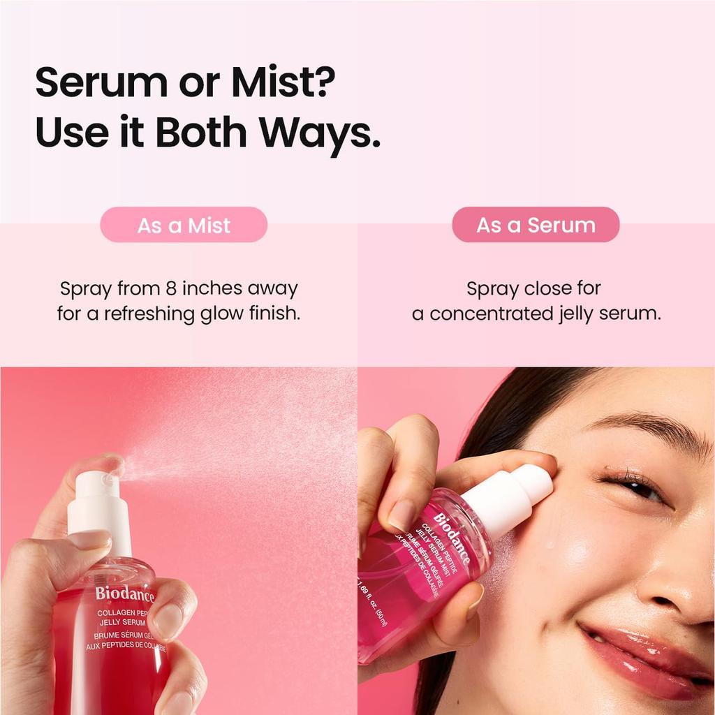 Biodance Jelly Serum Mist Collagen Peptide or Caviar PDRN 50ml
