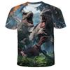 Summer Children's 3d Print T-Shirt Children Boys Girls Kid's Dinosaur Shirts Child Baby Cartoon Tee Top Jurassic Park Clothing