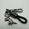 Cartoon Dinosaur Keychain Leather Bag Hanging Accessories Funny Dinosaur Pendant  Gift