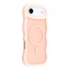For iPhone 17 Air Case Compatible with MagSafe TPU+PC Phone Back Cover Skin Touch Wave Shape