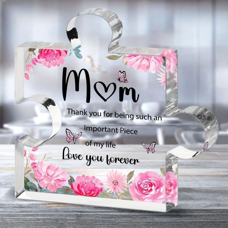 2D Flat Heartfelt Acrylic Decorative Plaque : Expressive Gift of Appreciation and Love - Elegant Mother'S Day Memento - Design for Mother'S Day,Easter