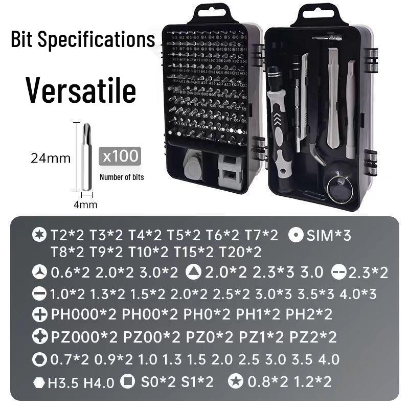 115-in-1 Magnetischer Schraubendreher-Satz Präzisions-Torx-Demontagewerkzeuge