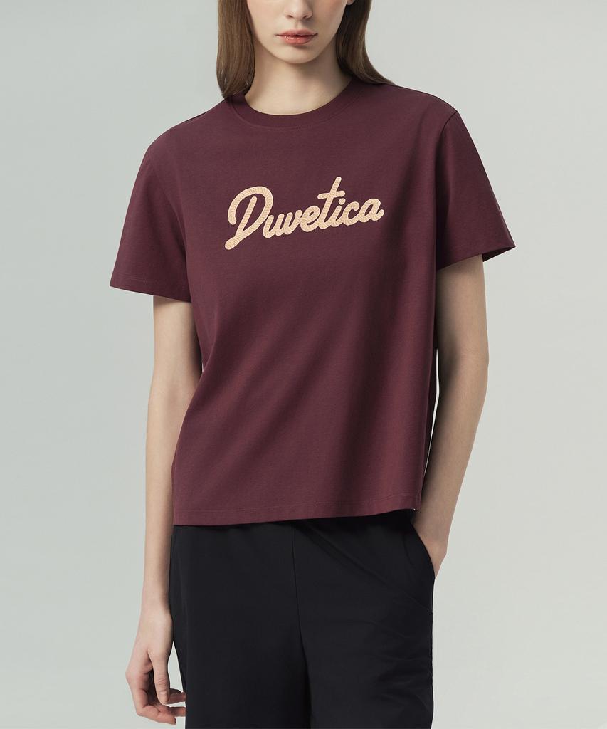 DUVETICA Montellino (Dark Red) (Women'S Short Sleeve T-Shirt)