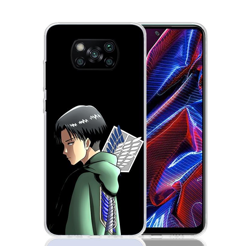 Attack Levi Case Phone Cover for Xiaomi Redmi Note 10 9 9S 8 8T 7 5 Pro Mi 12T 11T 10T 9T 12 11 Lite A3 A2 Trend Fundas Mi 11T 1