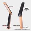Portable Wood Grain Folding Desk Lamp with Touch Dimming and Eye Protection