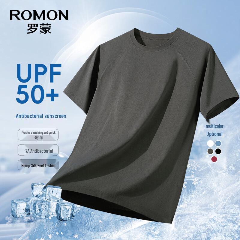 

Мужская футболка ROMON с коротким рукавом, UPF50+, охлаждающая, антибактериальная M