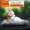 Cartoon Dog Figurine with Bamboo Charcoal Bag for Car Interior Decoration