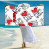 Personalized customized proof beach towel with Untitled Dance pattern - soft, absorbent,quick-drying,perfect swimming,camping&bathing