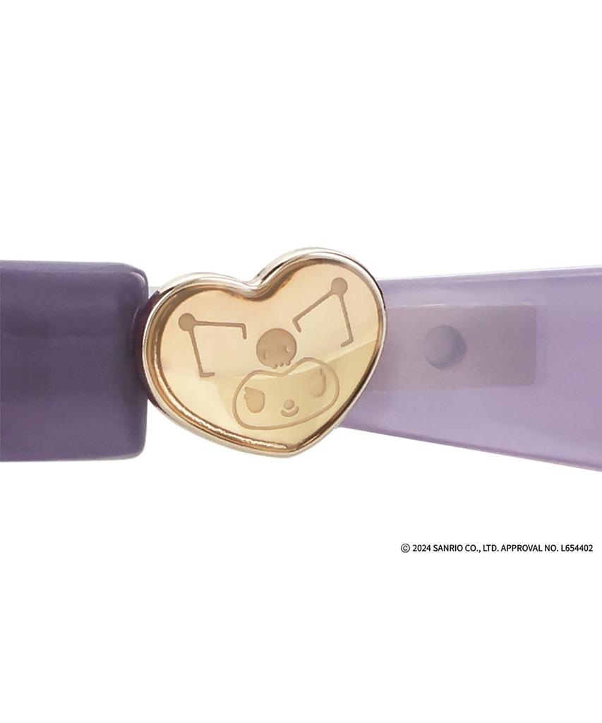 Oval Glasses Eye Examination Fashion Prescription Lens With or Without Adult Sanrio Characters Purple [Zoff] Eyeglasses, Adjustment, Glasses,