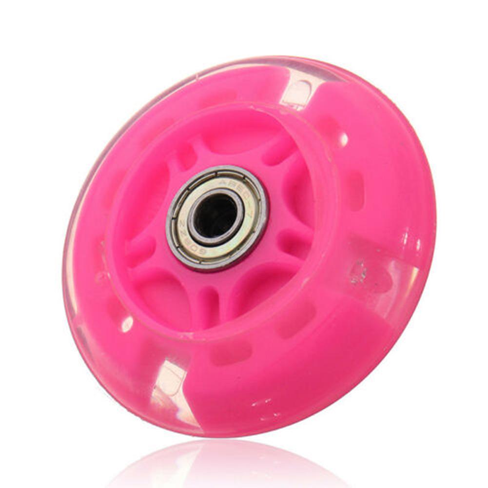 

New For Micro-Scooter Wheels LED Flash Wheel 2.2cm 80mm Outdoor Accessories Sale розовый