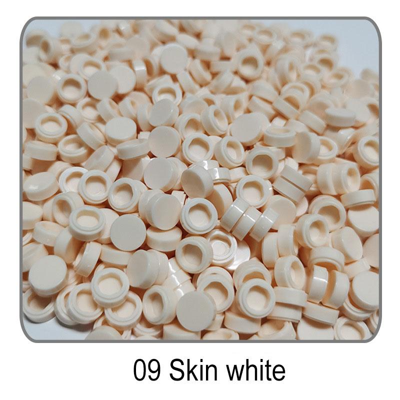 1000 Stück Stadt Bausteine Flache Fliese 1x1 Runde Steine DIY Erleuchten Bausteine Teile 98138 Bausteine für Jungen Mädchen Geschenke Kinder