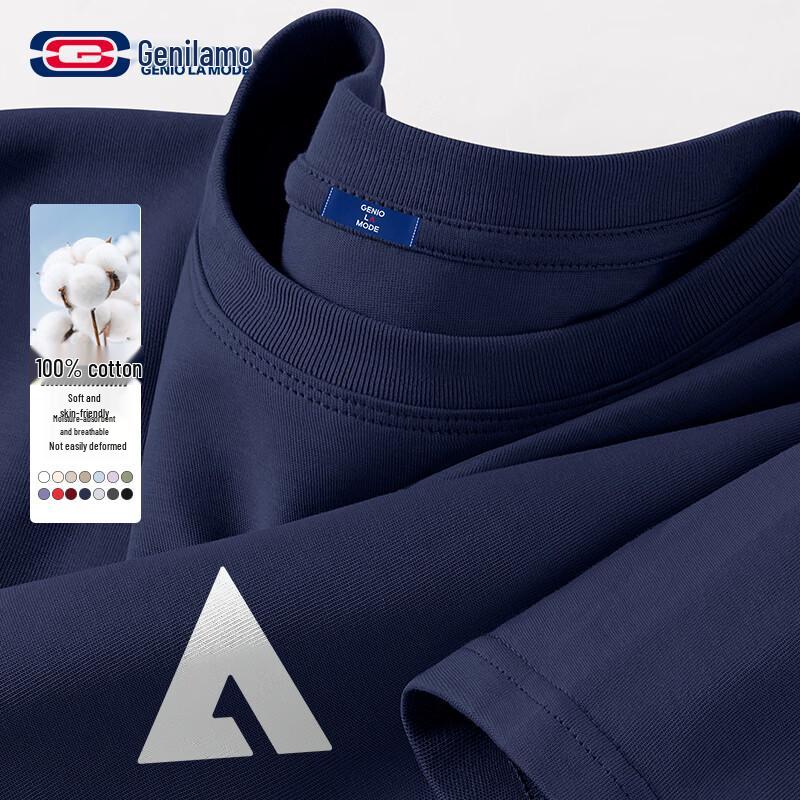 

Men s Geometric Pure Cotton Loose Fit T-Shirt 2XL
