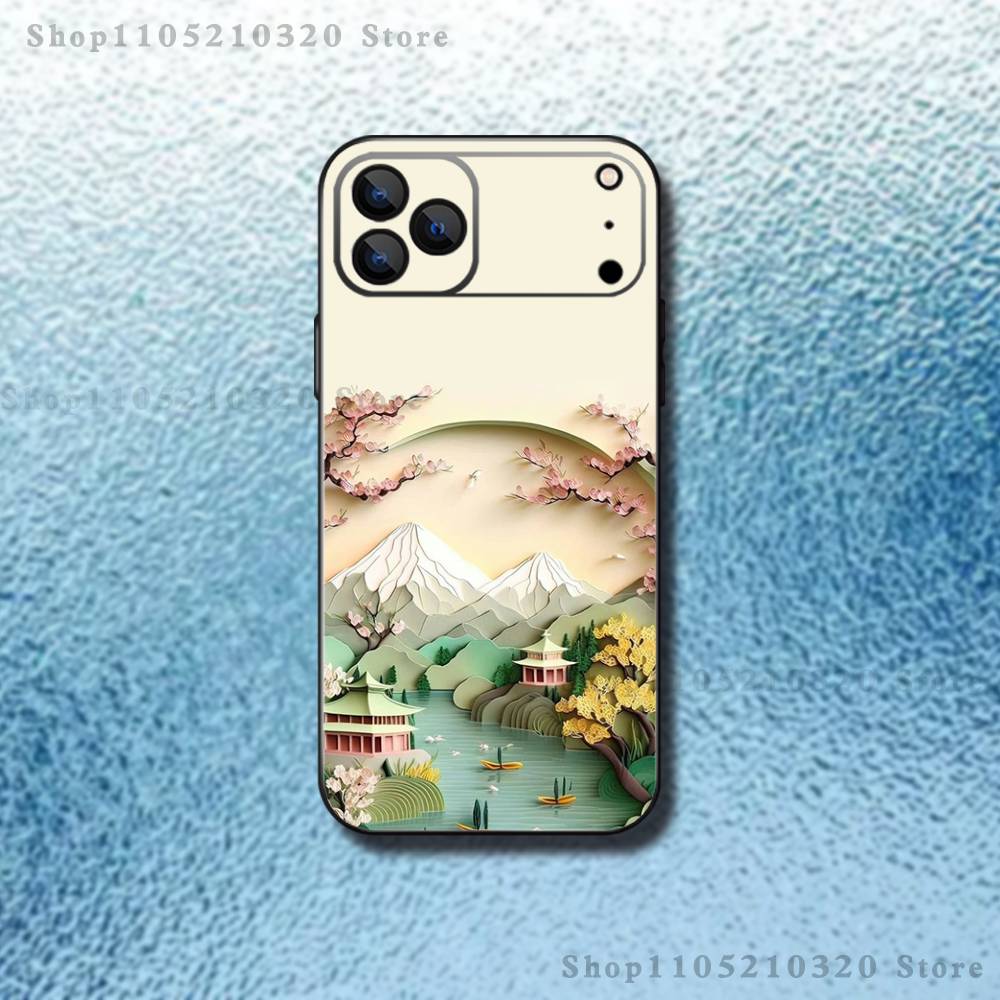 

Art Landscape Phone Case For iPhone 17,16,15,14,13,12,11,Pro,Max,Plus,E,Air,Mini Protective TPU Cover iPhone15promax