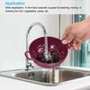Plastic Food Colander with Double Handles Lightweight Durable Mini Fruit Drainer Basket Washing Vegetables and Pasta 14.8cm