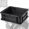 Metal Bike Basket Rounded Corners Rectangular Bike Basket Cycle Storage Rack Cylindrical Frame