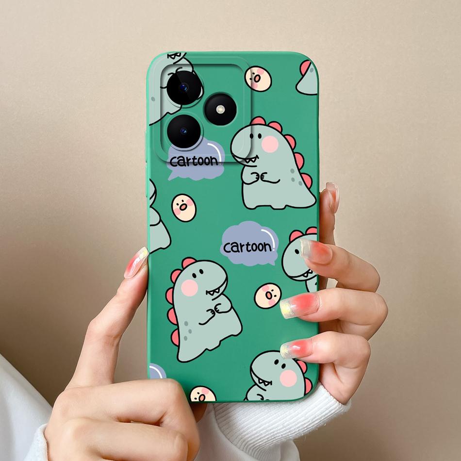 Coque Simple Pour Realme Note 50 Style Décontracté Protection Complète Anti-Choc Coque Arrière Silicone Liquide Doux Modèle RMX3834 Coque