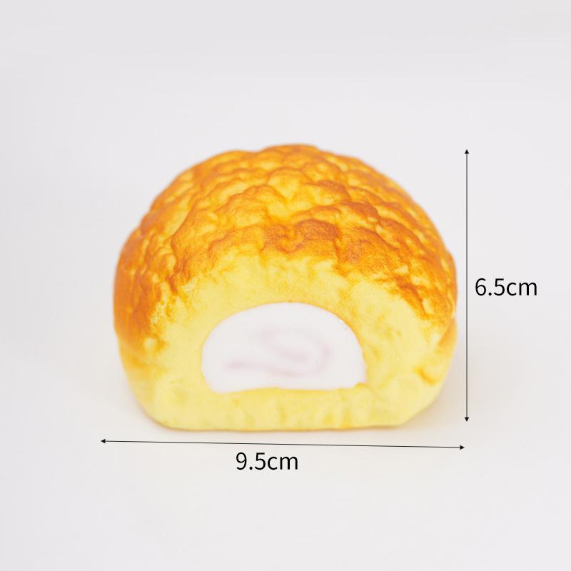 Super Soft Sticky Cream Puff Bread Pu Slow Rebound Toy Stress Relief Toy Creative Food Play Pinch Squeeze Fidget Toy Gifts
