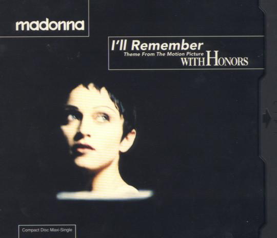 CD MADONNA - I'll Remember 9413552 Maverick, Sire, 1994 US Pop Used