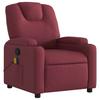 Massage Chair Burgundy Fabric