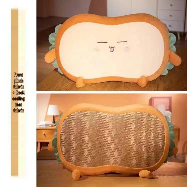 Cat Belly Memory Foam Summer Pillow - Cool Dormitory Cushion with Slow Rebound Core