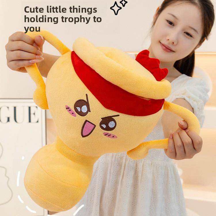 Trophy Plush Toy Award Shape Gift For Company Events And Celebrations
