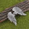 SXH 1/2Pcs Angel Wings Hair Clips Personalized Braid Hair Accessories Vintage Silver Ethnic Style Headwear for Women
